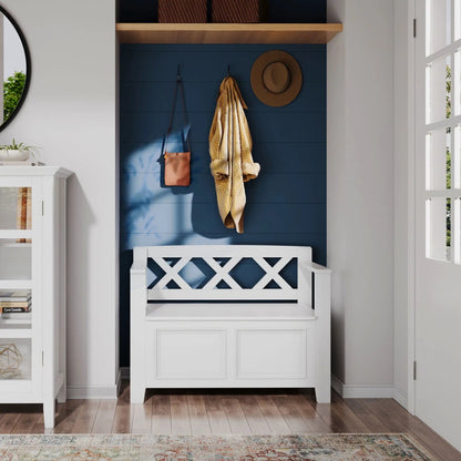 Amherst Small Transitional Entryway Storage Bench
