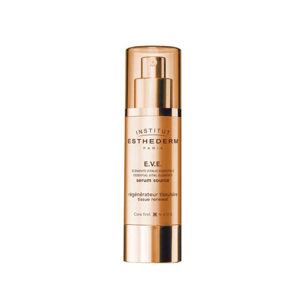Esthederm E.V.E anti-aging serum bottle with rose-gold pump, 30ml Beauty Care Bag on Tampa Home & Garden Store