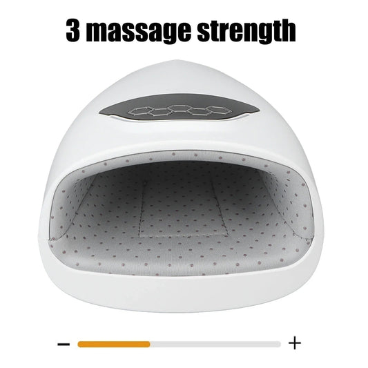 Electric Hand Massager Device Heat Finger Massage Pain Relief Therapy Air Compression Hand Care Palm Finger Massage Machine - Tampa Home & Garden Store