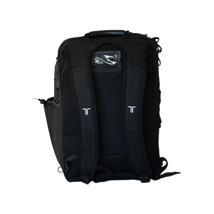 Thrive Elite Hybrid Tour Backpack black pickleball bag with ID window and padded straps on Tampa Home & Garden Store