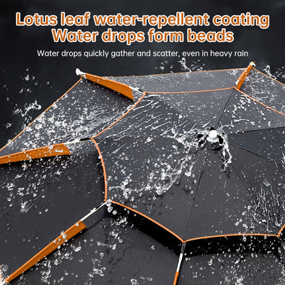 360° adjustable fishing sun umbrella: anti-UV, rainproof, portable large outdoor shade. - Tampa Home & Garden Store