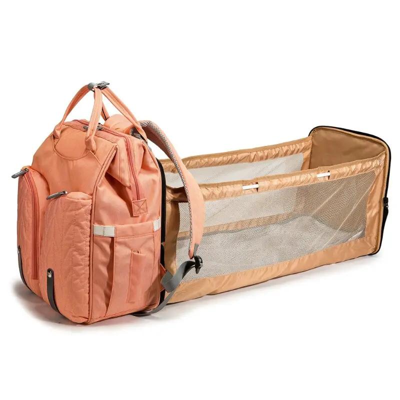 Baby Infant Nappy Changing Bag Portable Large Capacity Folding Crib Di