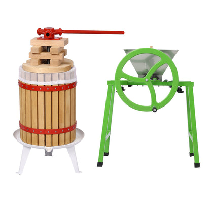 Fruit Wine Press and Crusher and Filter Bag,100% Nature Apple&Grape&Berries Crusher Manual Juice Maker for Kitchen - Tampa Home & Garden Store