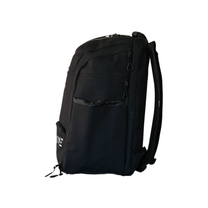 Thrive Elite Hybrid Tour Backpack black pickleball bag with multiple zip pockets on Tampa Home & Garden Store