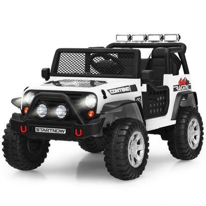 12V Kids Electric Ride On Truck with Remote Control and Operation Lever