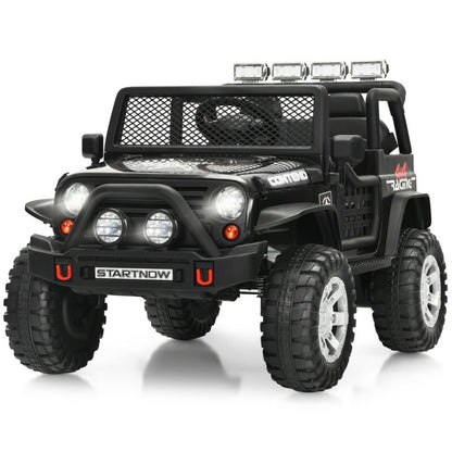 12V Kids Electric Ride On Truck with Remote Control and Operation Lever