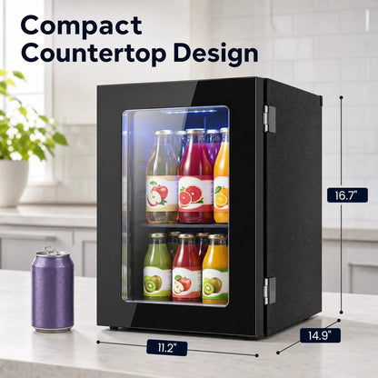 Beverage Refrigerator 0.6 Cu Ft 24 Can Fridge