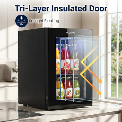 Beverage Refrigerator 0.6 Cu Ft 24 Can Fridge