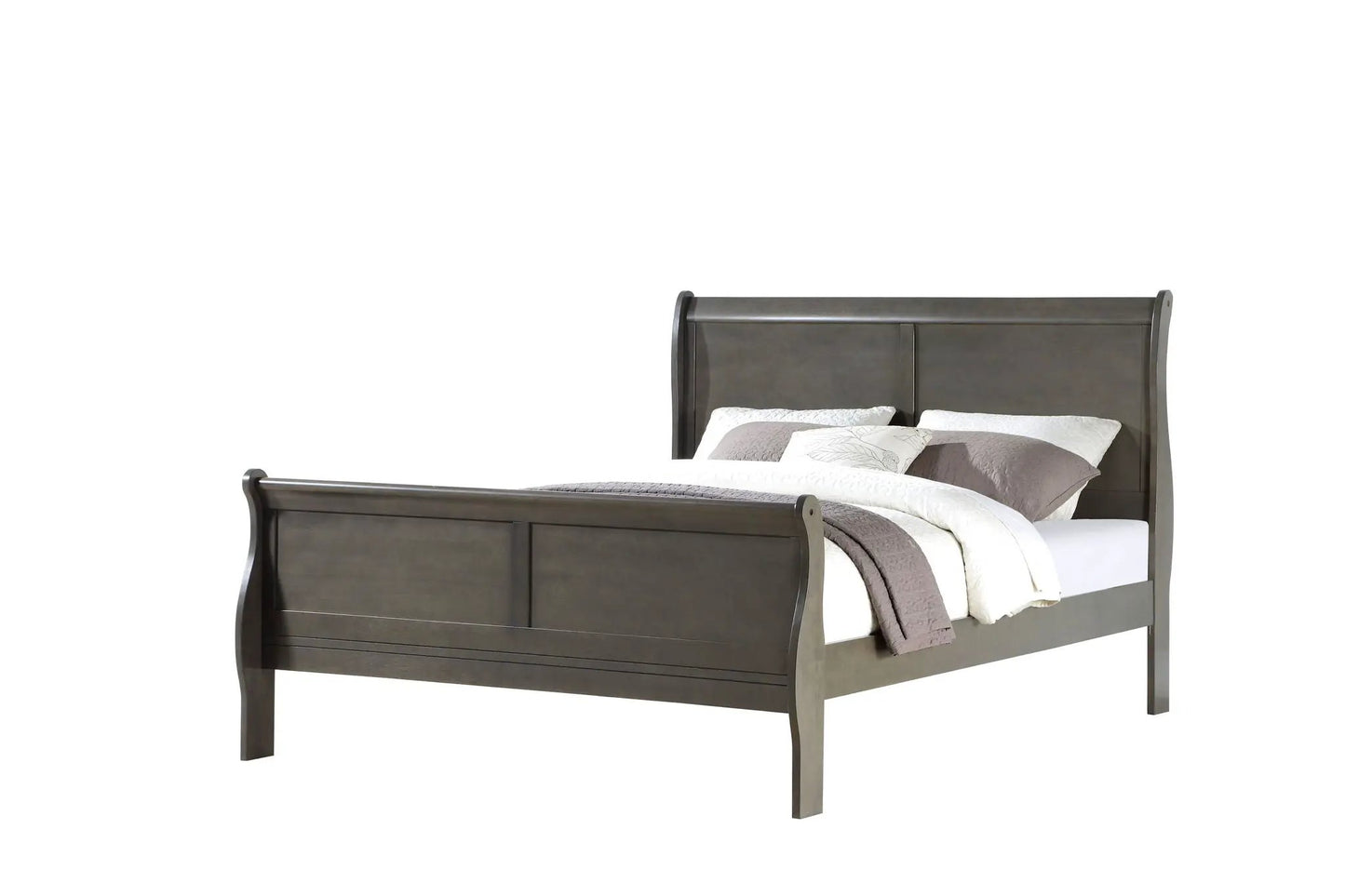 Louis Philippe Sleigh Style Bed Timeless Finish