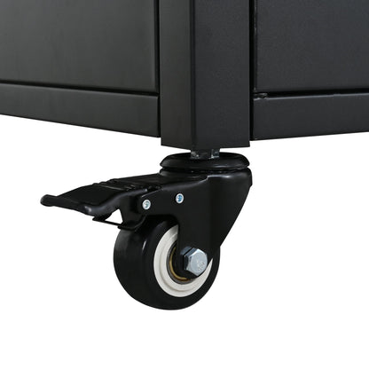 Foldable Outdoor Grill Cart and Prep Table