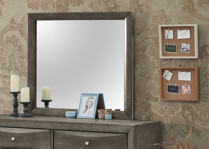 Modern design wall mirror with high quality glass in dark gray metal frame HouseOfZazla on Tampa Home & Garden Store