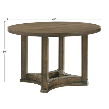Parfield 5-piece round dining room set in light brown oak on Tampa Home & Garden Store