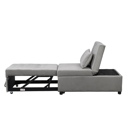 Versatile Folding Ottoman and Sofa Bed Set