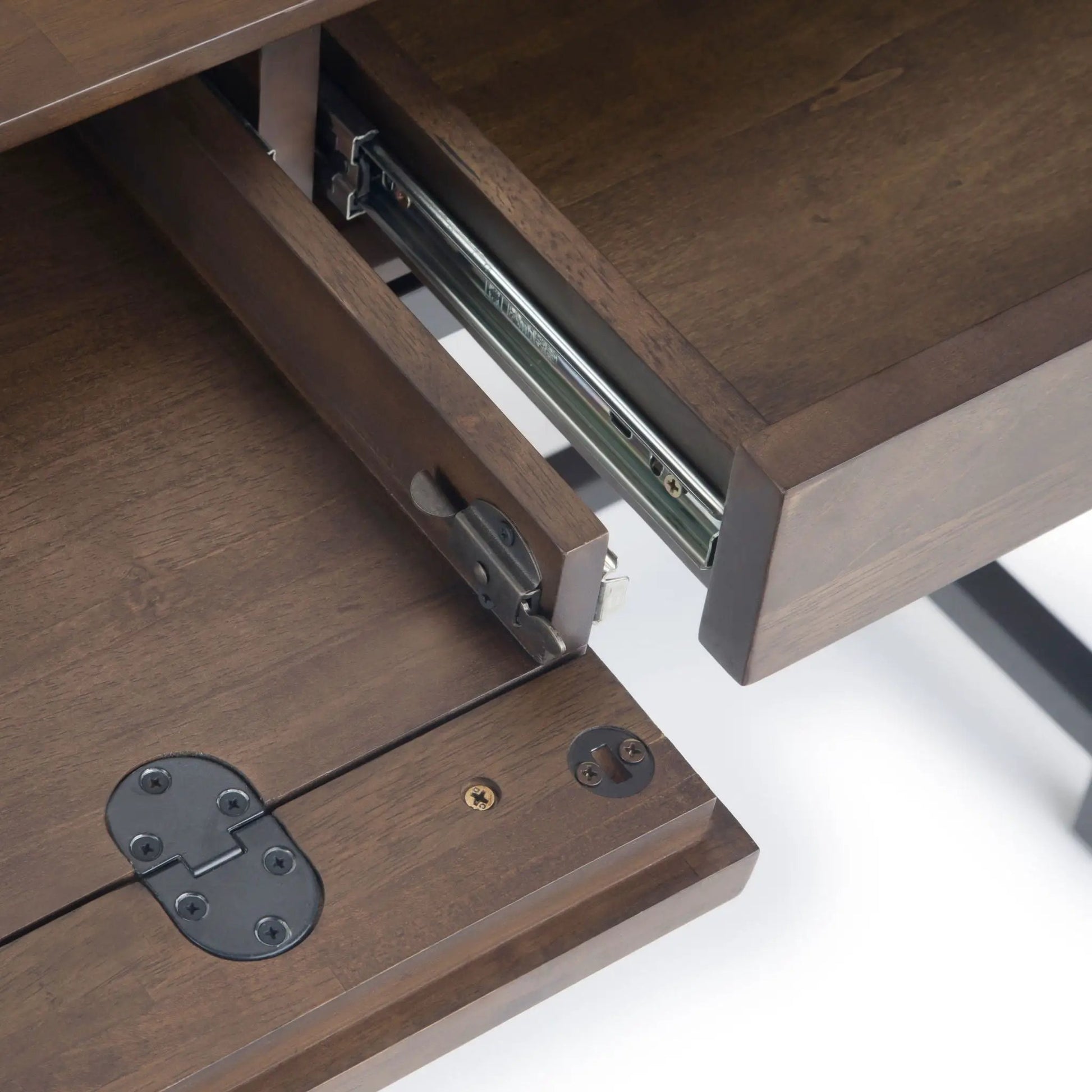 Banting mid century wide desk handcrafted writing desk walnut with drawer glides Tampa on Tampa Home & Garden Store