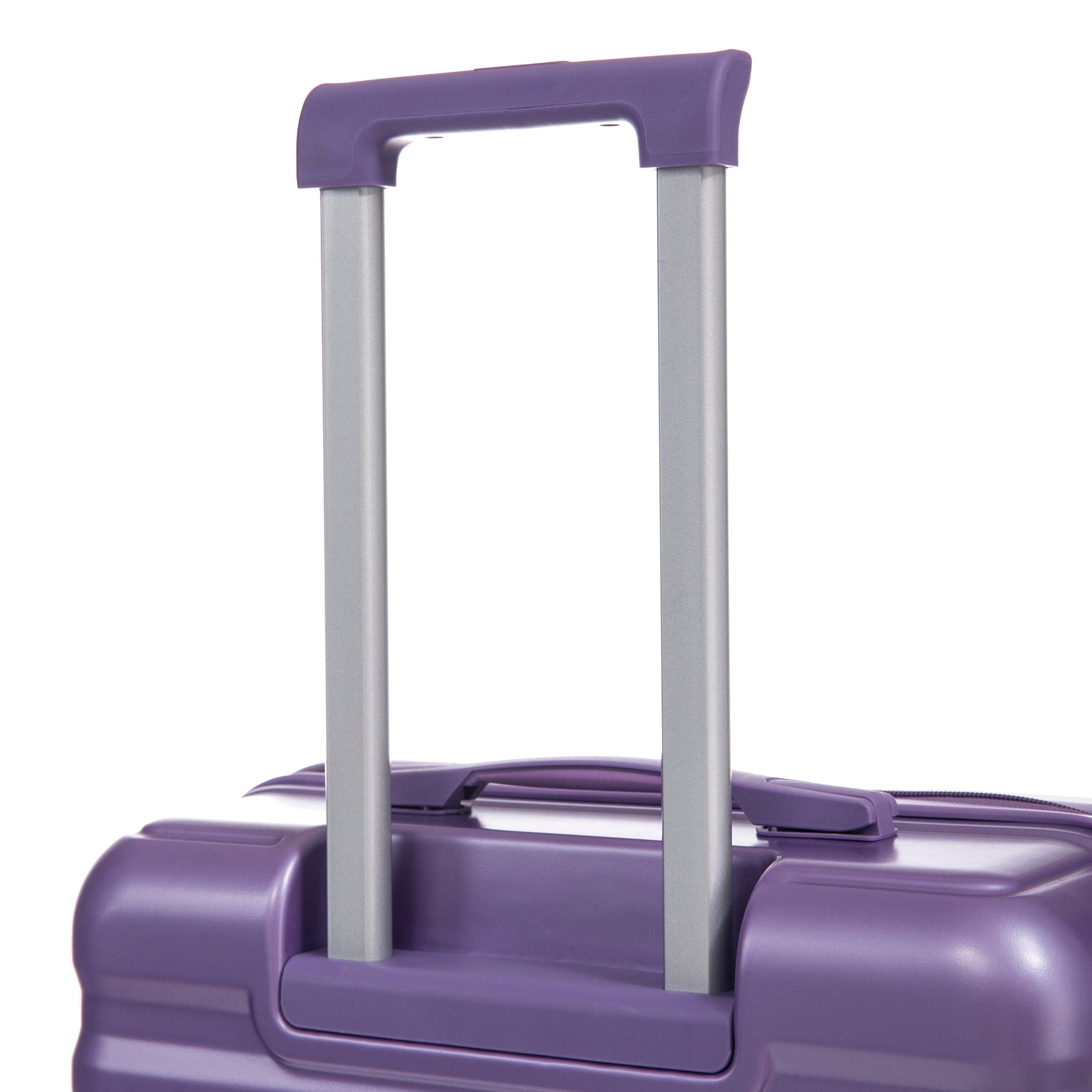 HIFINE Tourist 3-Piece ABS spinner luggage set purple with extended telescoping handle on Tampa Home & Garden Store