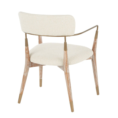 Savannah beige chair set with upholstered seats and wood frames, 2 chairs on Tampa Home & Garden Store
