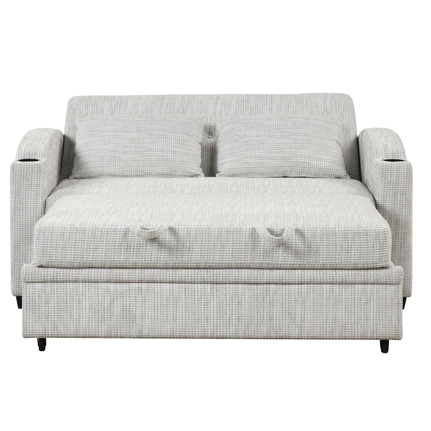 Convertible Sofa With Usb And Adjustable Backrest