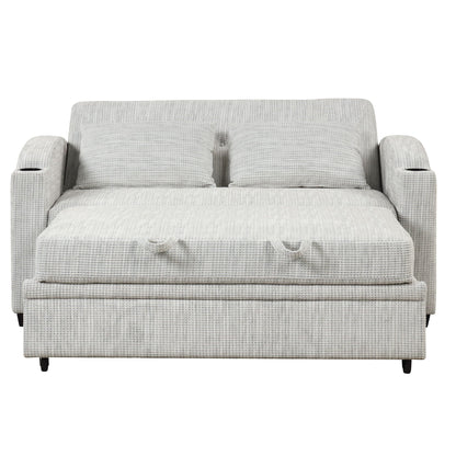 Convertible Sofa With Usb And Adjustable Backrest