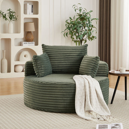 Modern single sofa with a backrest pillow