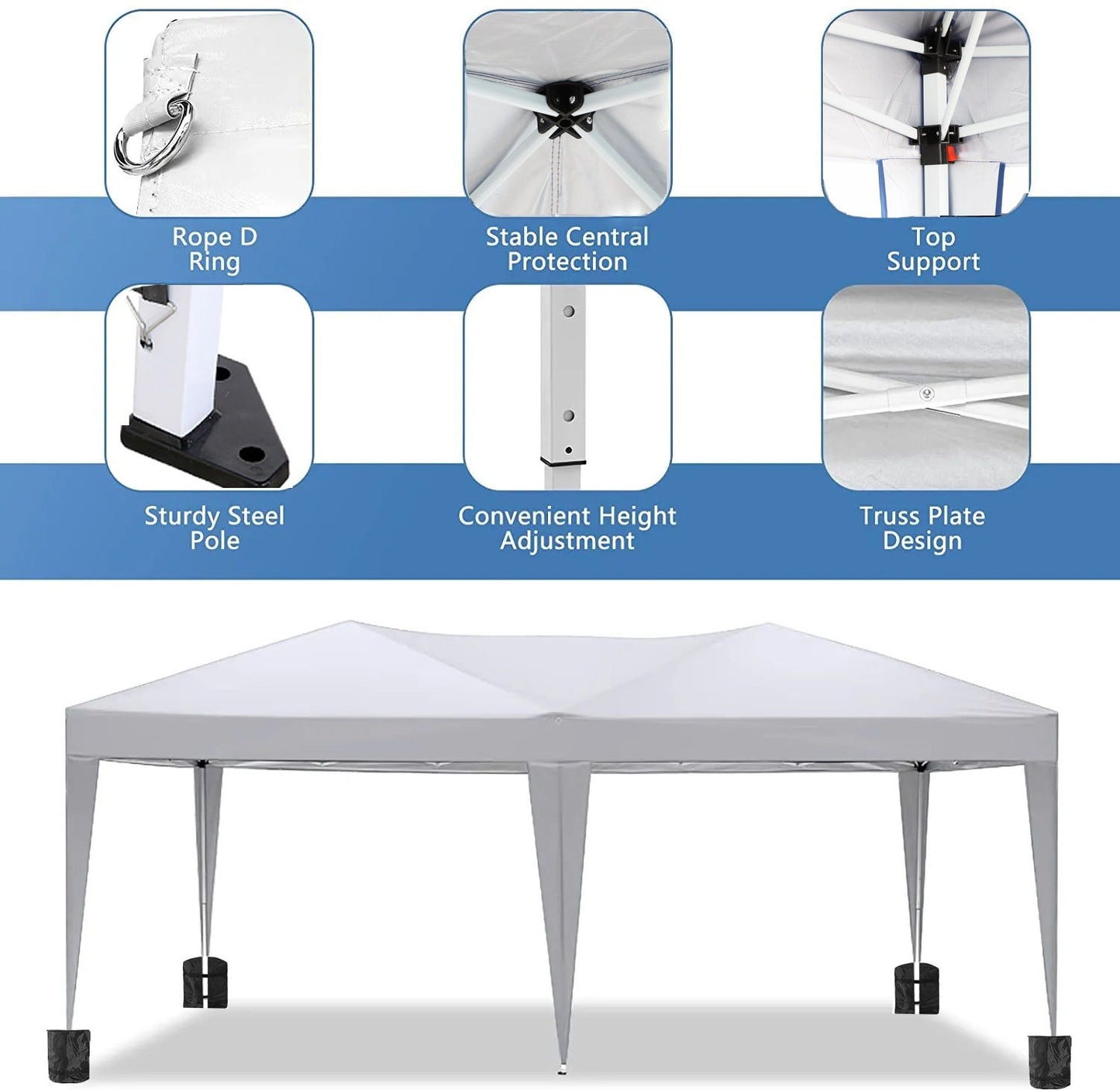 10x20 Ez Pop Up Canopy for Outdoor Parties