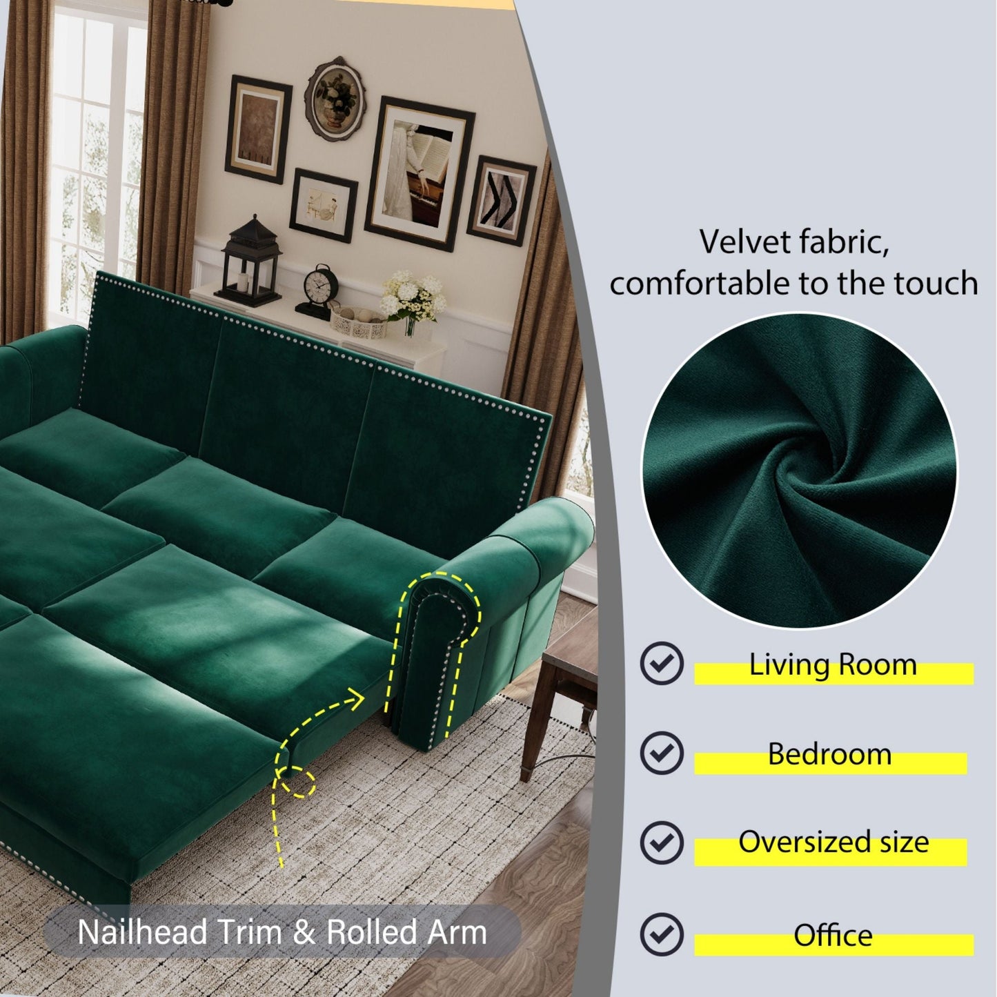 3 In 1 Convertible Sleeper and King Lounger
