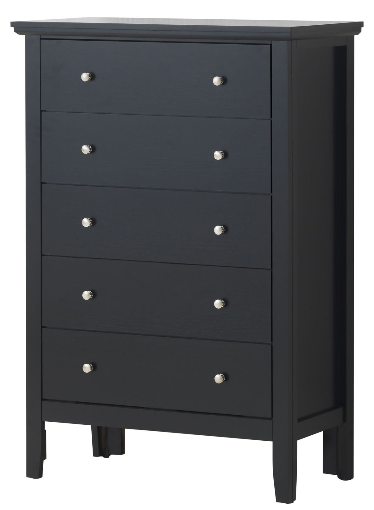 Primo Accent Chest dark navy 6-drawer unit with silver knobs HouseOfZazla on Tampa Home & Garden Store