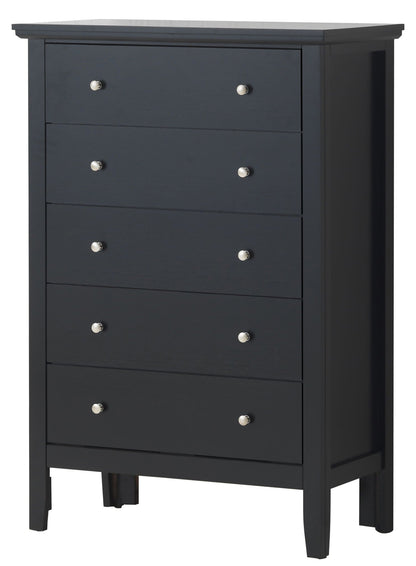 Primo Accent Chest dark navy 6-drawer unit with silver knobs HouseOfZazla on Tampa Home & Garden Store