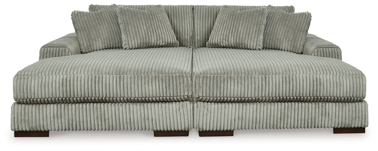 Lindyn Sectional Sofa with Cord Upholstery
