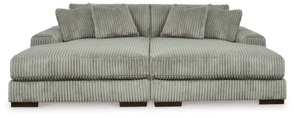 Lindyn Sectional Sofa with Cord Upholstery