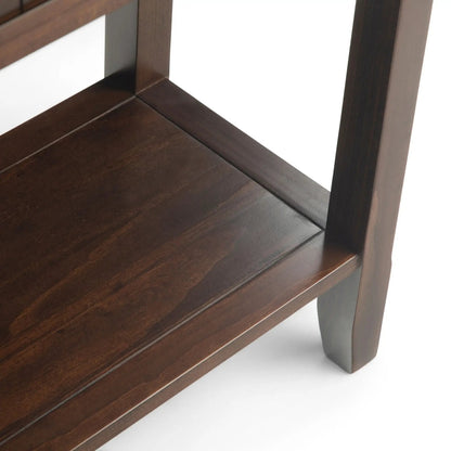 Acadian wide console sofa table Brunette Brown with rich wood grain by Unique Piece Furniture on Tampa Home & Garden Store