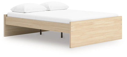 Onita platform bed in light oak finish by Unique Piece Furniture, storage bed frame on Tampa Home & Garden Store