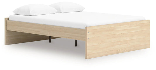 Onita platform bed in light oak finish by Unique Piece Furniture, storage bed frame on Tampa Home & Garden Store