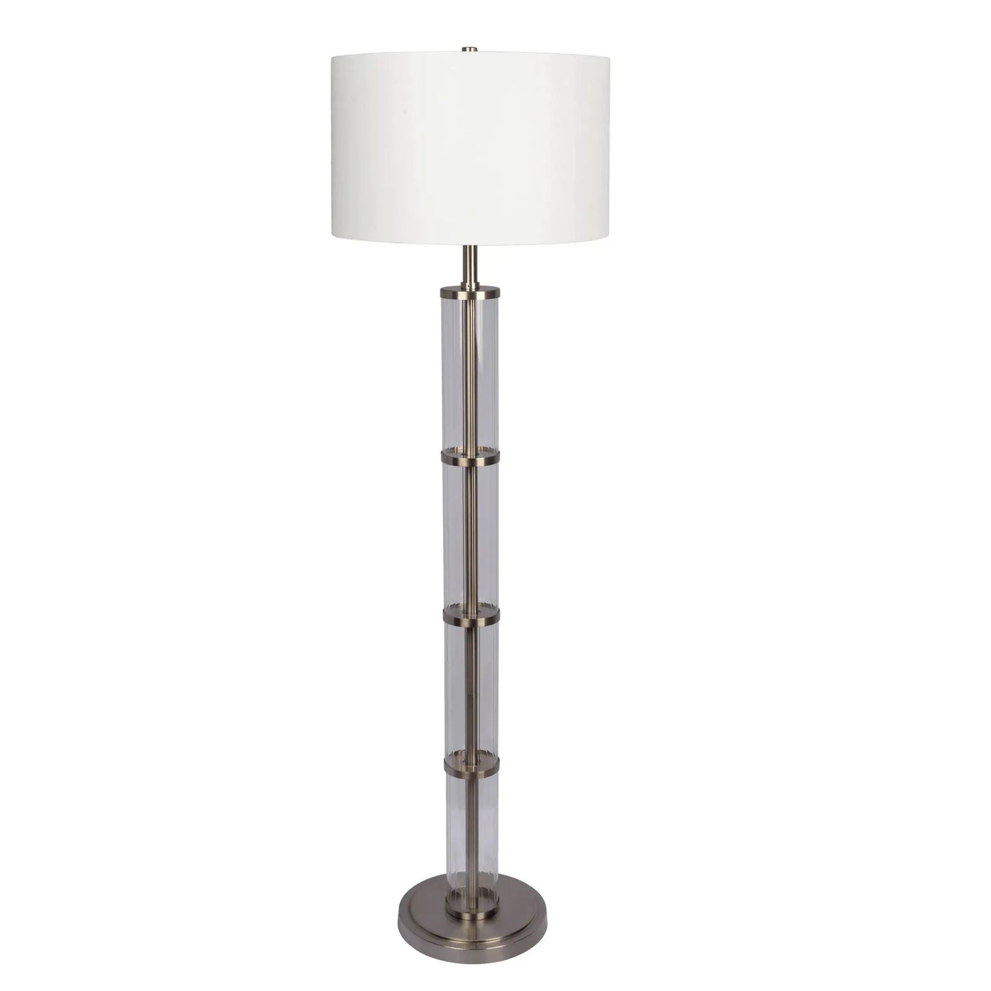 Nimbus Floor Lamp with 3 Way Rotary Switch Glass