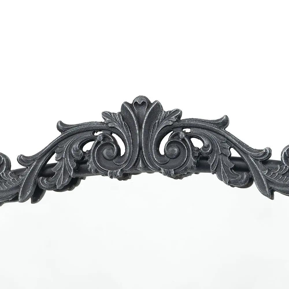 Arch Mirror with dark gray Baroque-inspired ornate frame by Unique Piece Furniture on Tampa Home & Garden Store