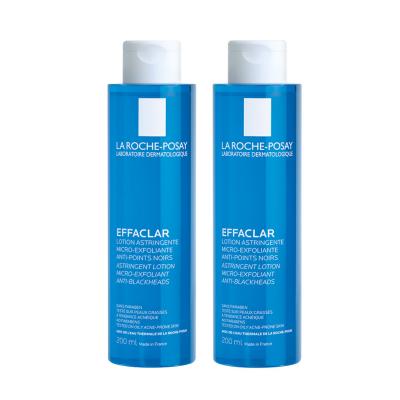 La Roche-Posay Effaclar Toner twin blue bottles 200ml each, oil-control for acne-prone skin on Tampa Home & Garden Store