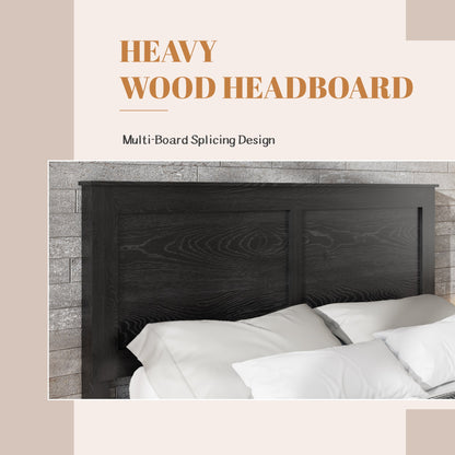 Full Size Sturdy Wooden Platform Bed Frame