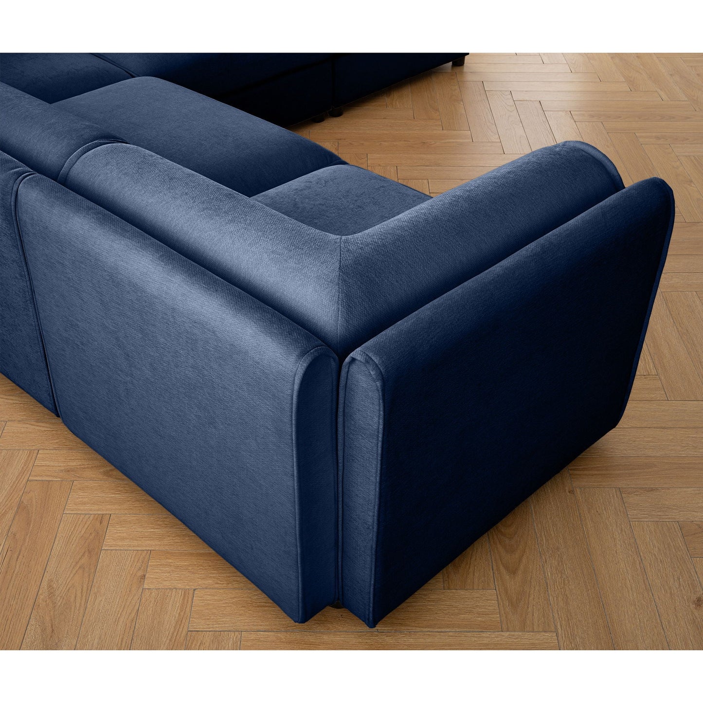 Modern Sofa with Storage and Cylindrical Backrest
