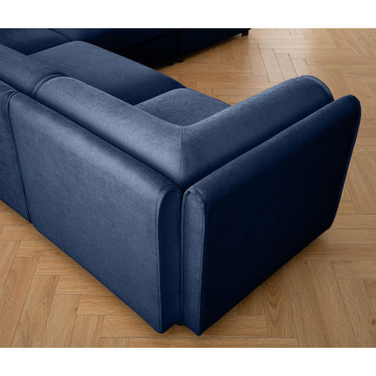 Modern Sofa with Storage and Cylindrical Backrest