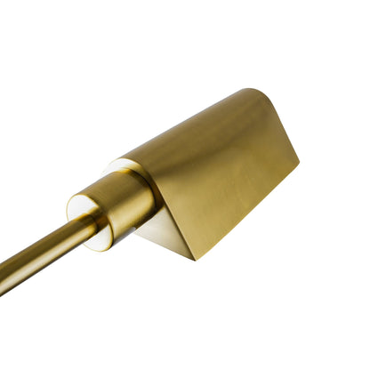 Elara Floor Lamp Gold by HouseOfZazla with brass-toned cylindrical body and joint on Tampa Home & Garden Store