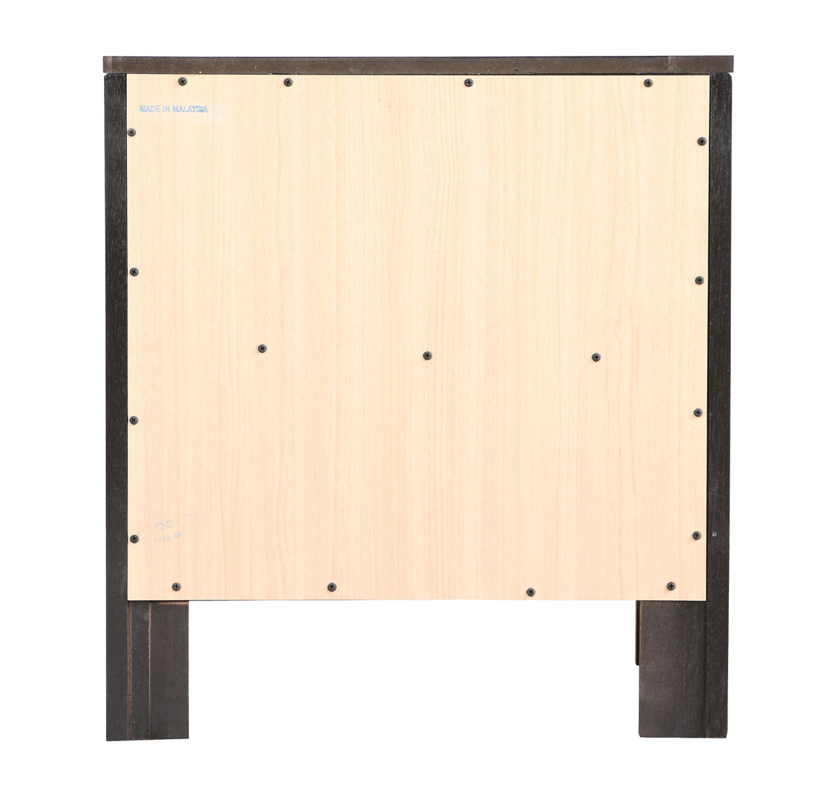 Charming Nightstand With Drawers wood nightstand with storage, natural wood panel and black frame on Tampa Home & Garden Store