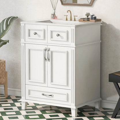 Bathroom Vanity with Sink and Storage Cabinet