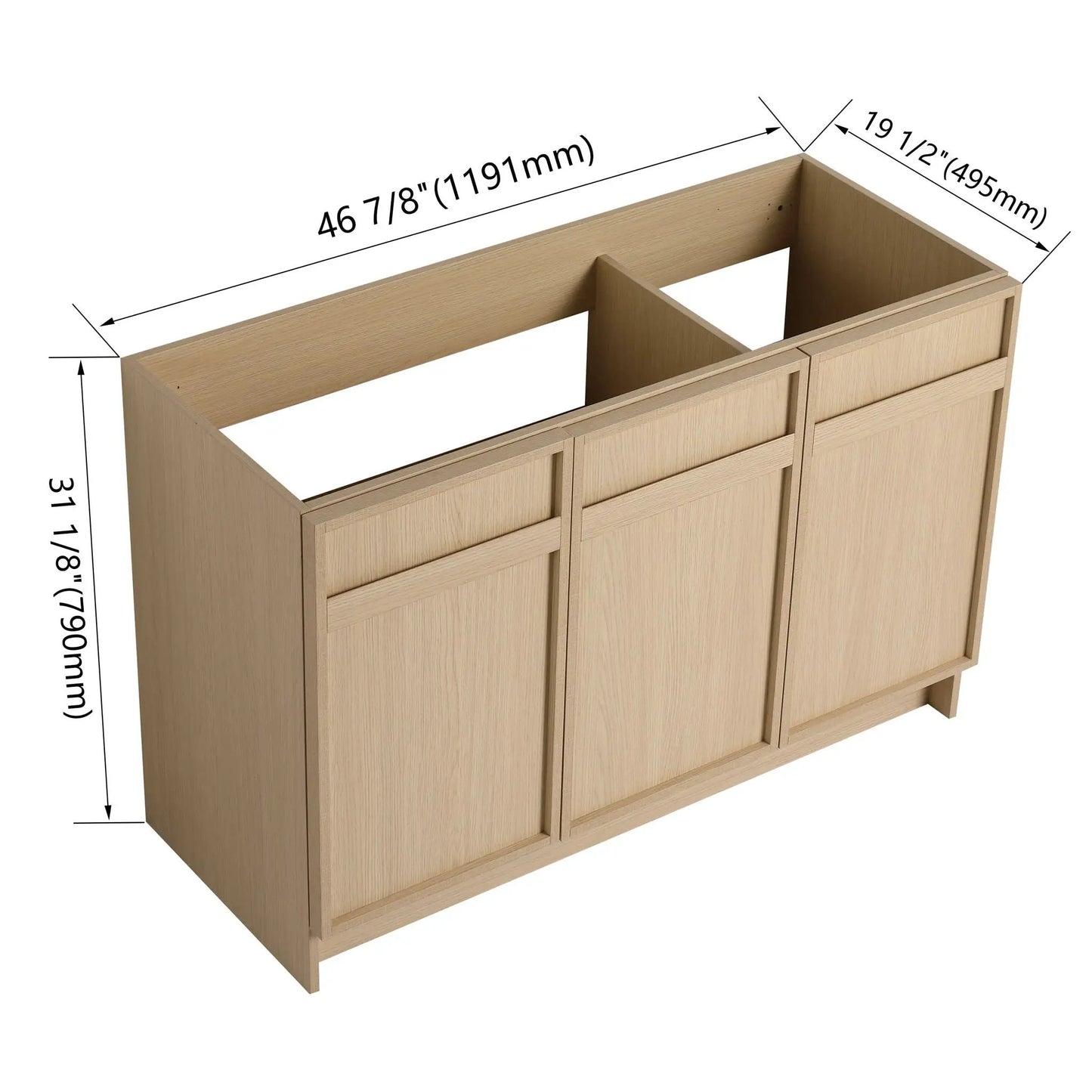 Modern Freestanding Vanity with Soft Close Doors