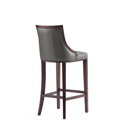 White bar height stool with solid wood frame by HouseOfZazla on Tampa Home & Garden Store