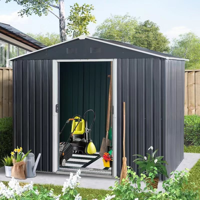 Outdoor Metal Storage Shed And Floor Base