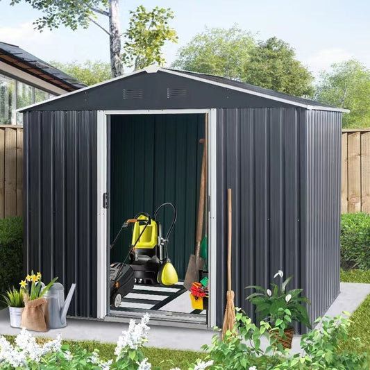 Outdoor Metal Storage Shed And Floor Base