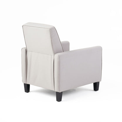 Upholstered Push Back Recliner Chair and Lounge