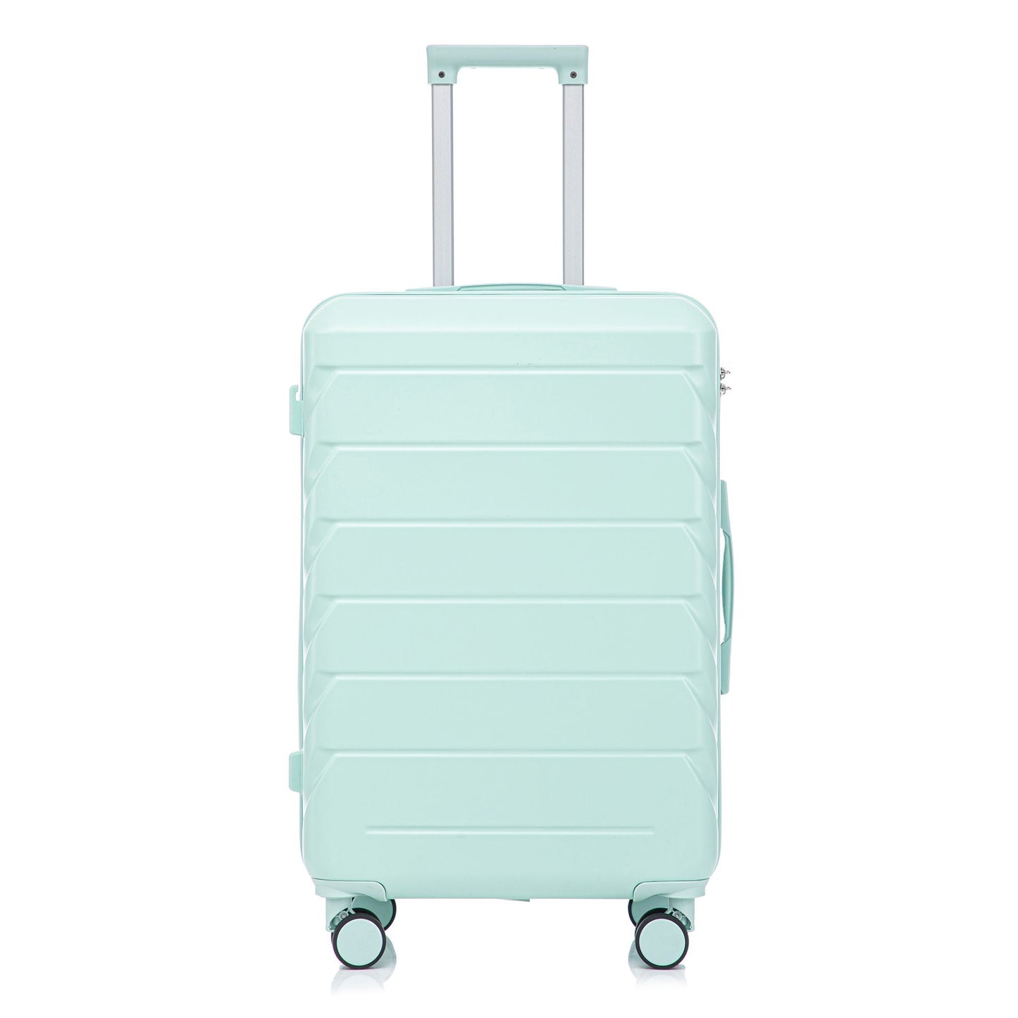 Mint spinner luggage by HouseOfZazla with extendable handle and four wheels on Tampa Home & Garden Store