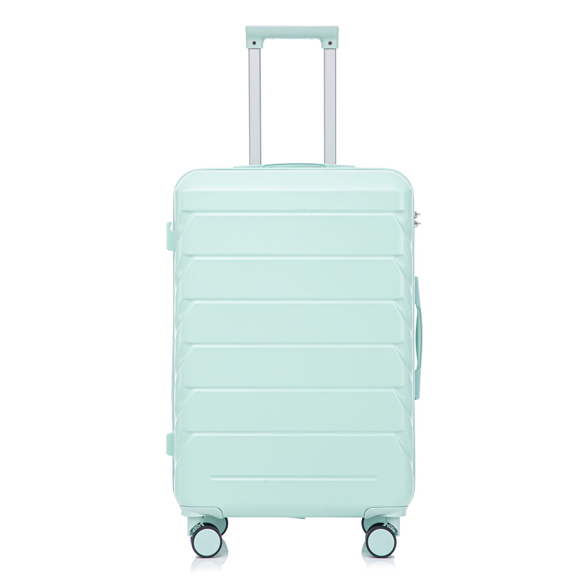 Mint spinner luggage by HouseOfZazla with extendable handle and four wheels on Tampa Home & Garden Store