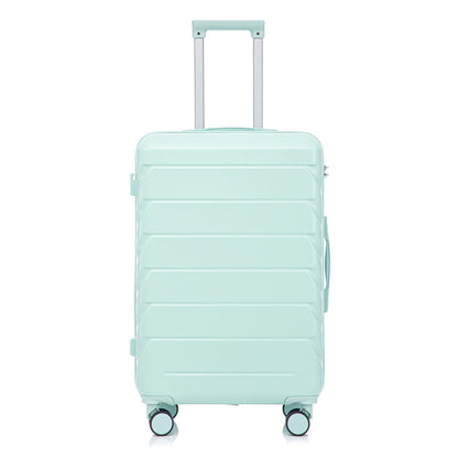 Mint spinner luggage by HouseOfZazla with extendable handle and four wheels on Tampa Home & Garden Store