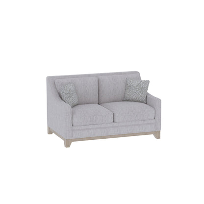 Stationary loveseat gray durable fabric with casual accent cushions HouseOfZazla on Tampa Home & Garden Store